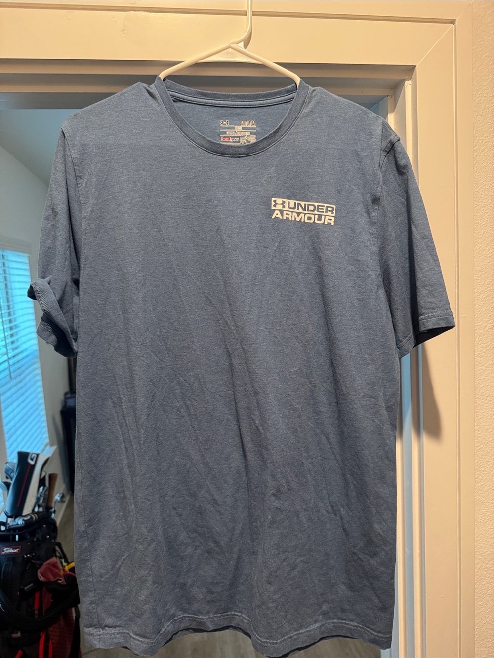 Under Armour Men’s Slate Blue Logo Short Sleeve Tee